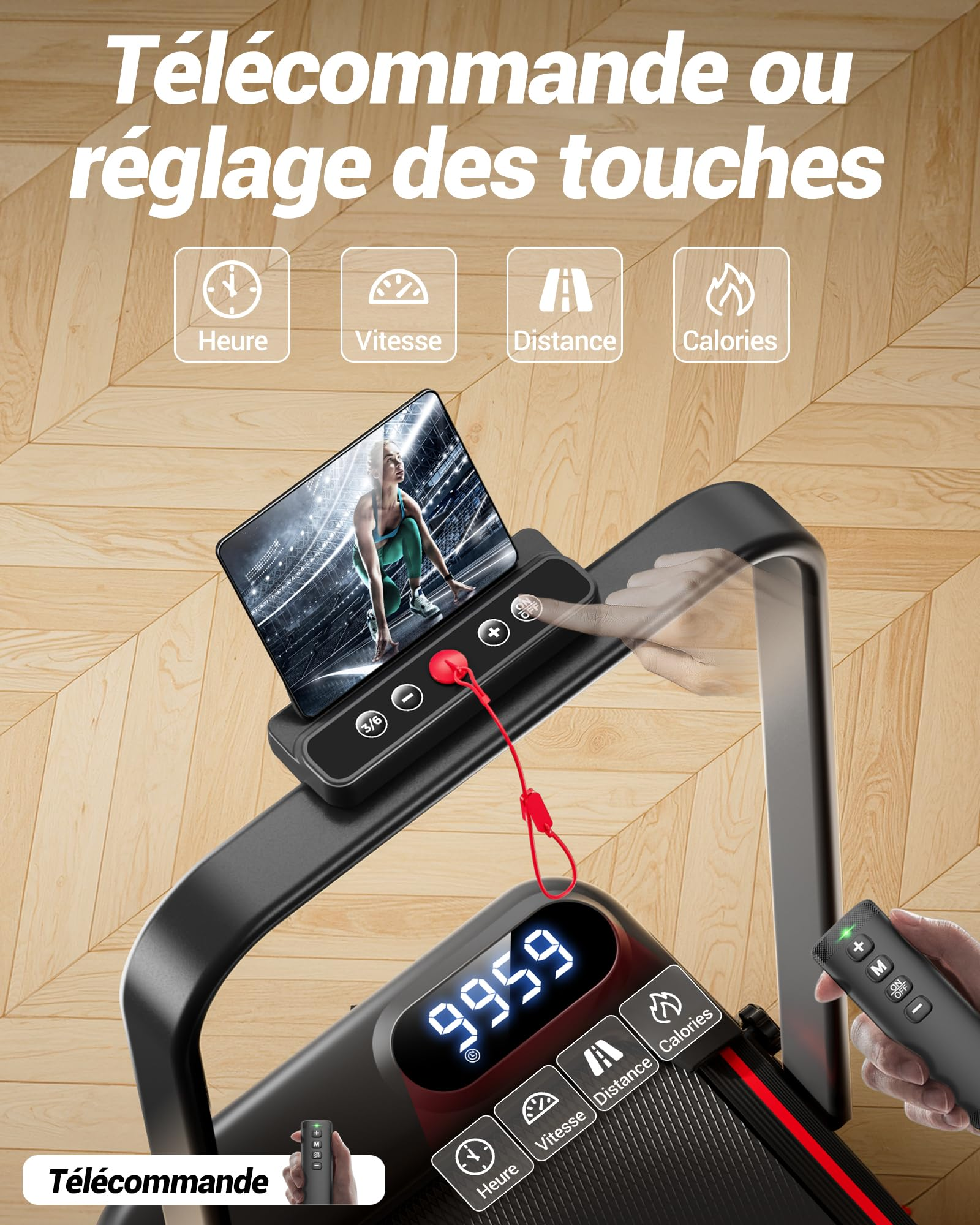 HUMAYWALK | TAPIS ROULANT PIEGHEVOLE E INCLINAZIONE REGOLABILE