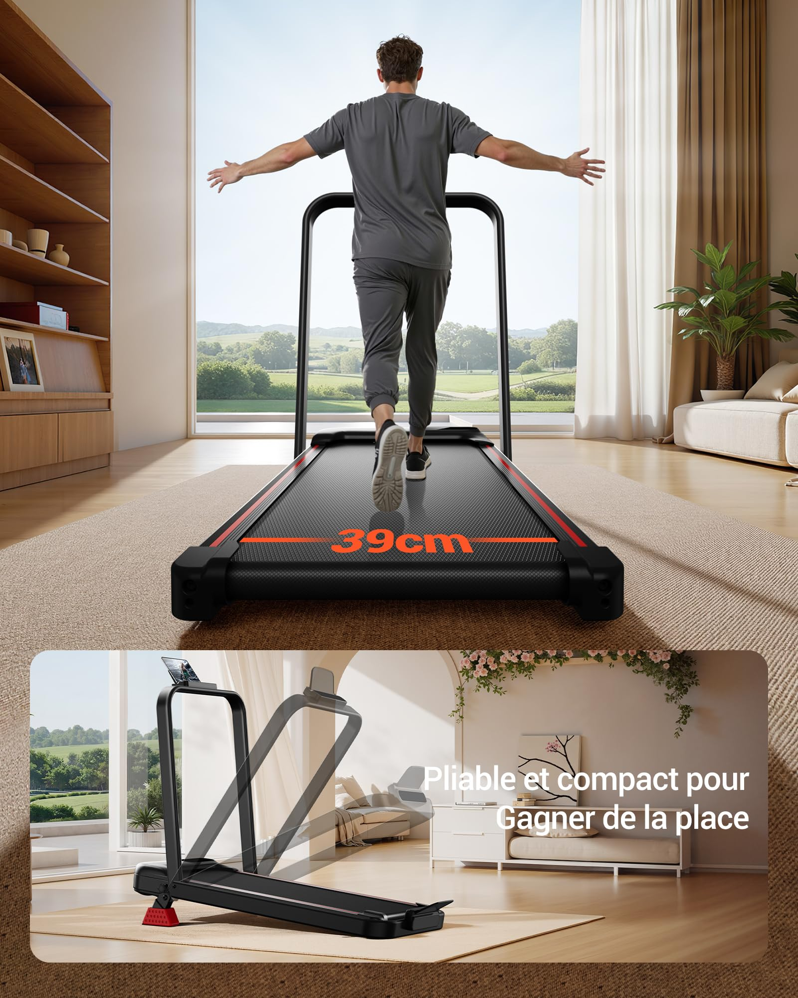 HUMAYWALK | TAPIS ROULANT PIEGHEVOLE E INCLINAZIONE REGOLABILE